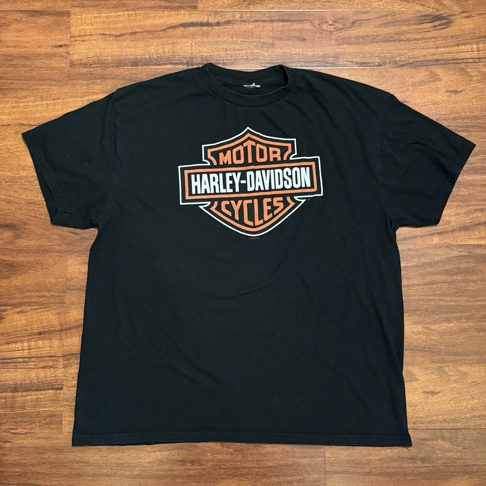 Vintage Harley Davidson Fremont California Faultline 2008 T-shirt Men's XL Black